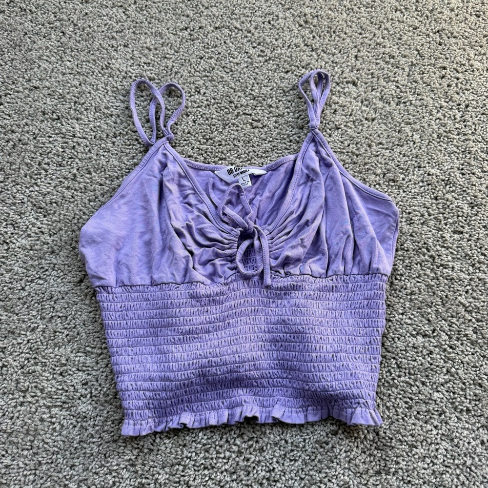 BB Dakota Steve Madden Purple Crop Top Size Large